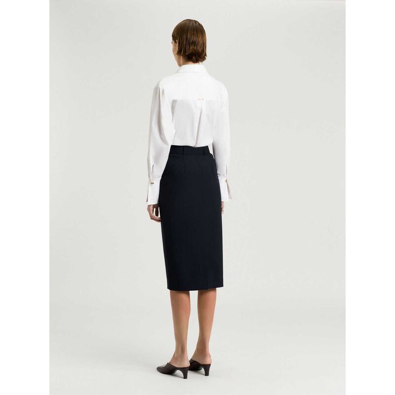 Veronika Maine Stretch Suiting Pencil Skirt image number 1
